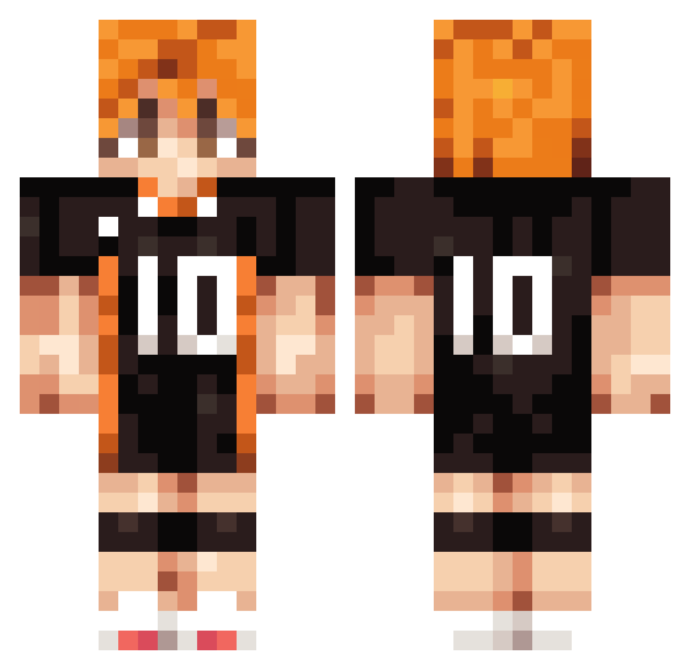 ASPIbonalba Minecraft skin, front and back view