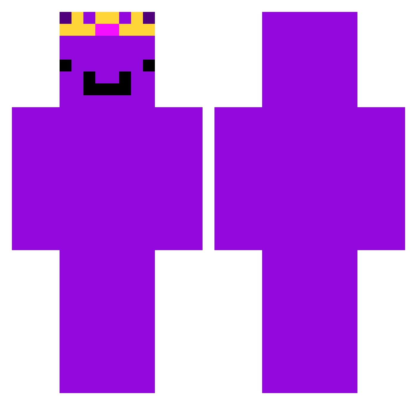 ThOmAS56 Minecraft skin, front and back view