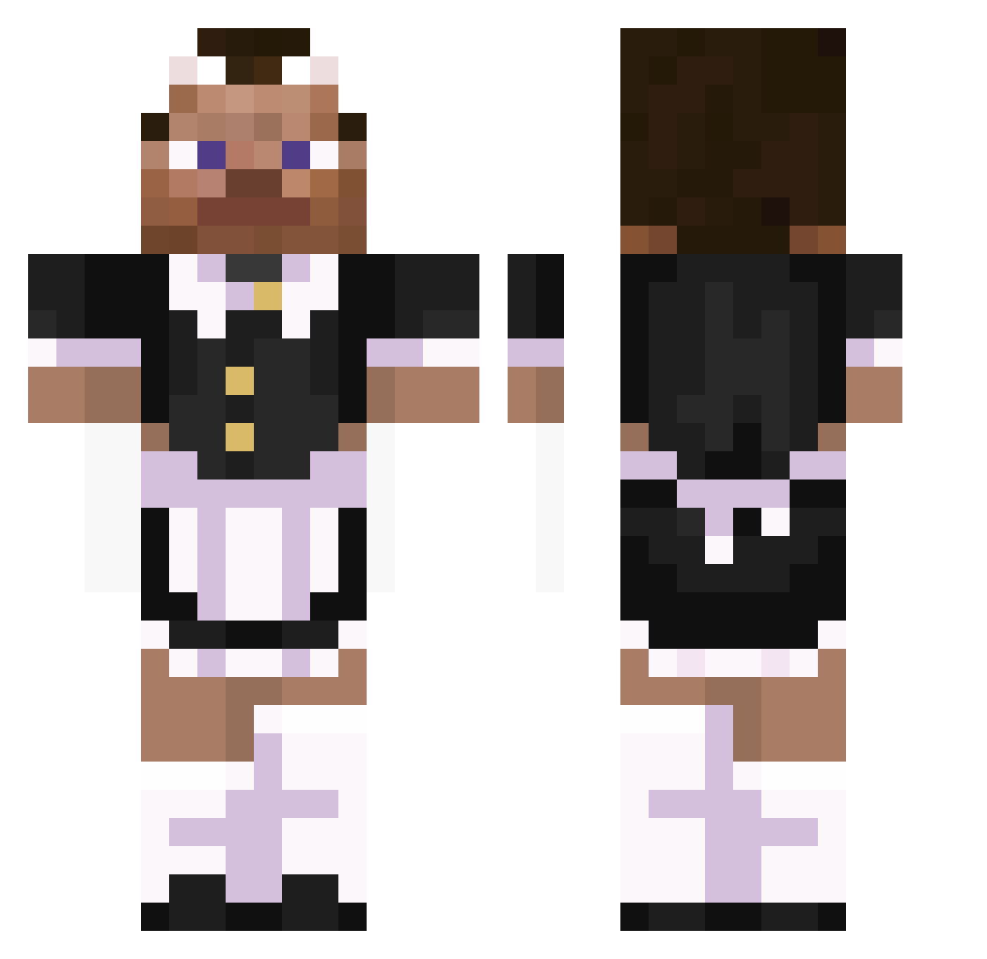 PogPudonho Minecraft skin, front and back view