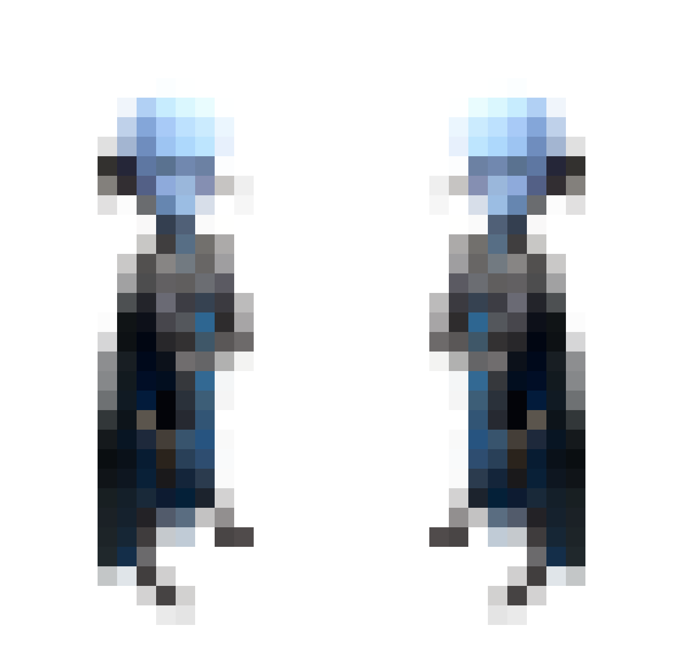 Bibsfiha Minecraft skin, front and back view
