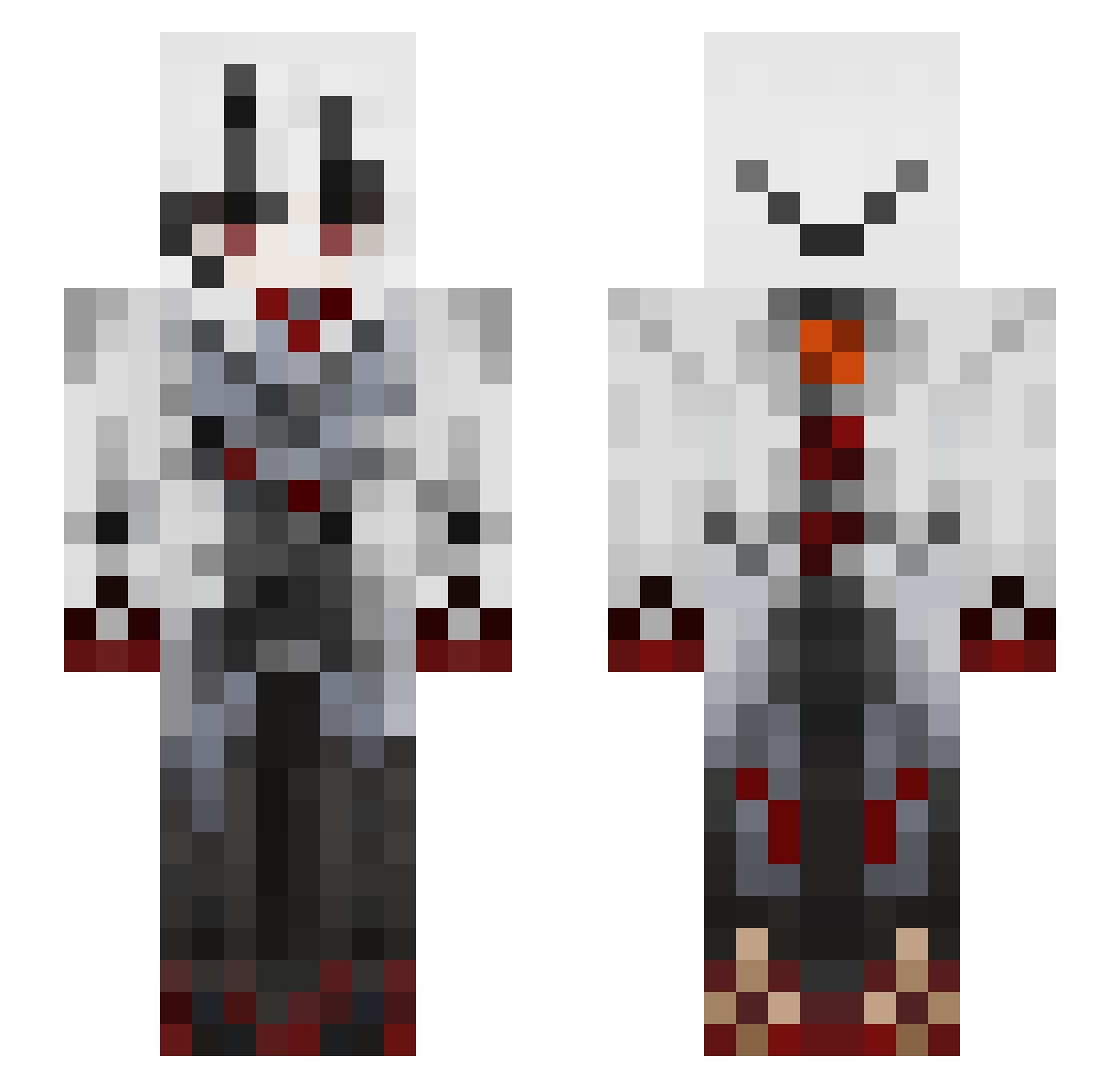 blue_fire Minecraft skin, front and back view