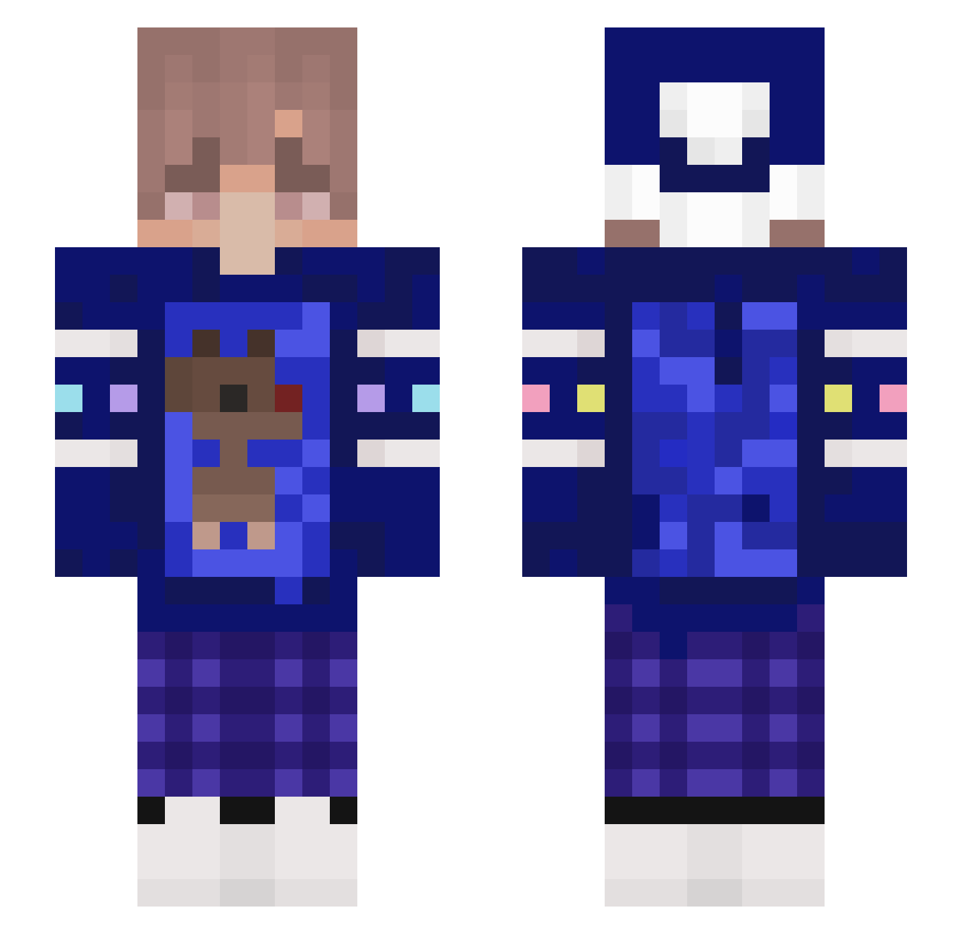 Kitje_Katje_NL Minecraft skin, front and back view