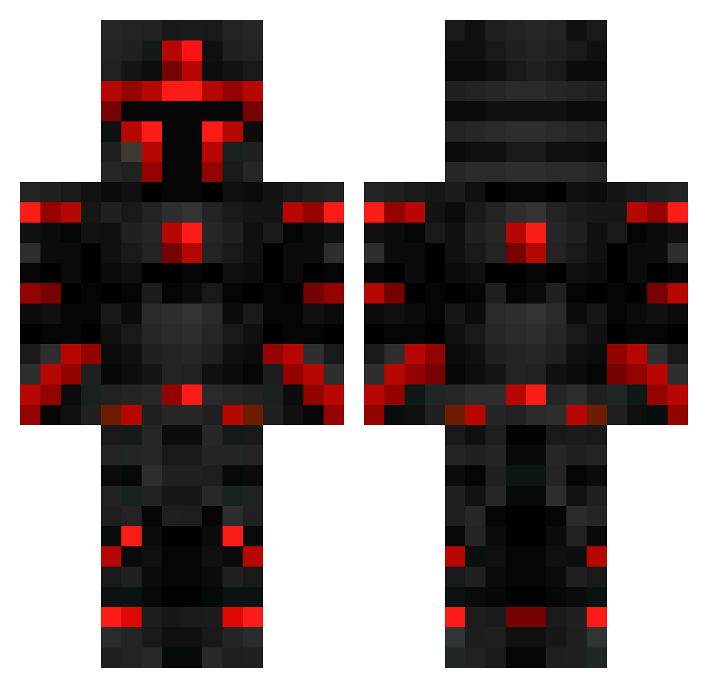 CW_69 Minecraft skin, front and back view