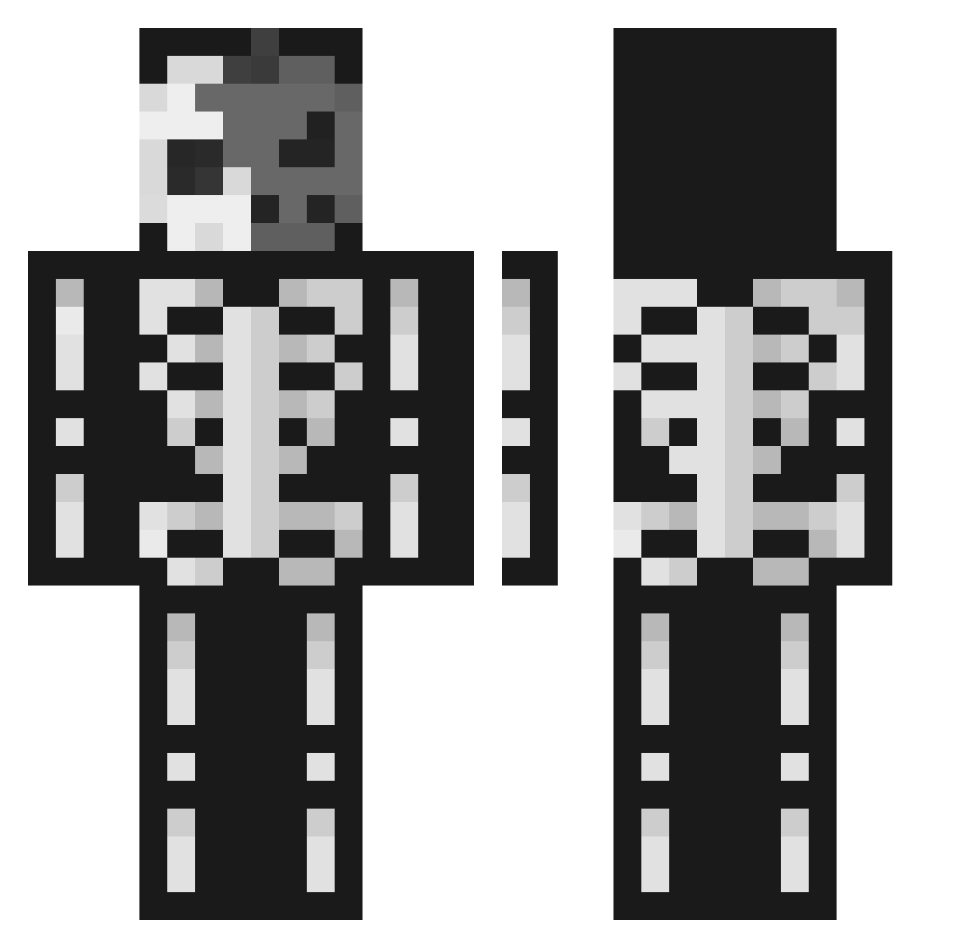 EpicAnanas Minecraft skin, front and back view