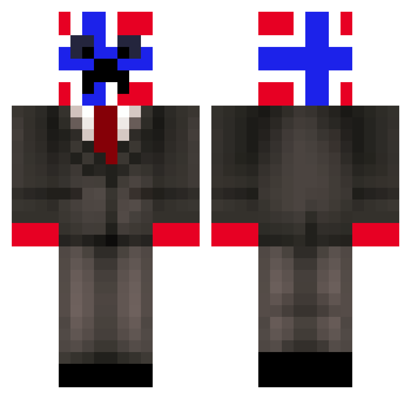 Freddrip_ Minecraft skin, front and back view