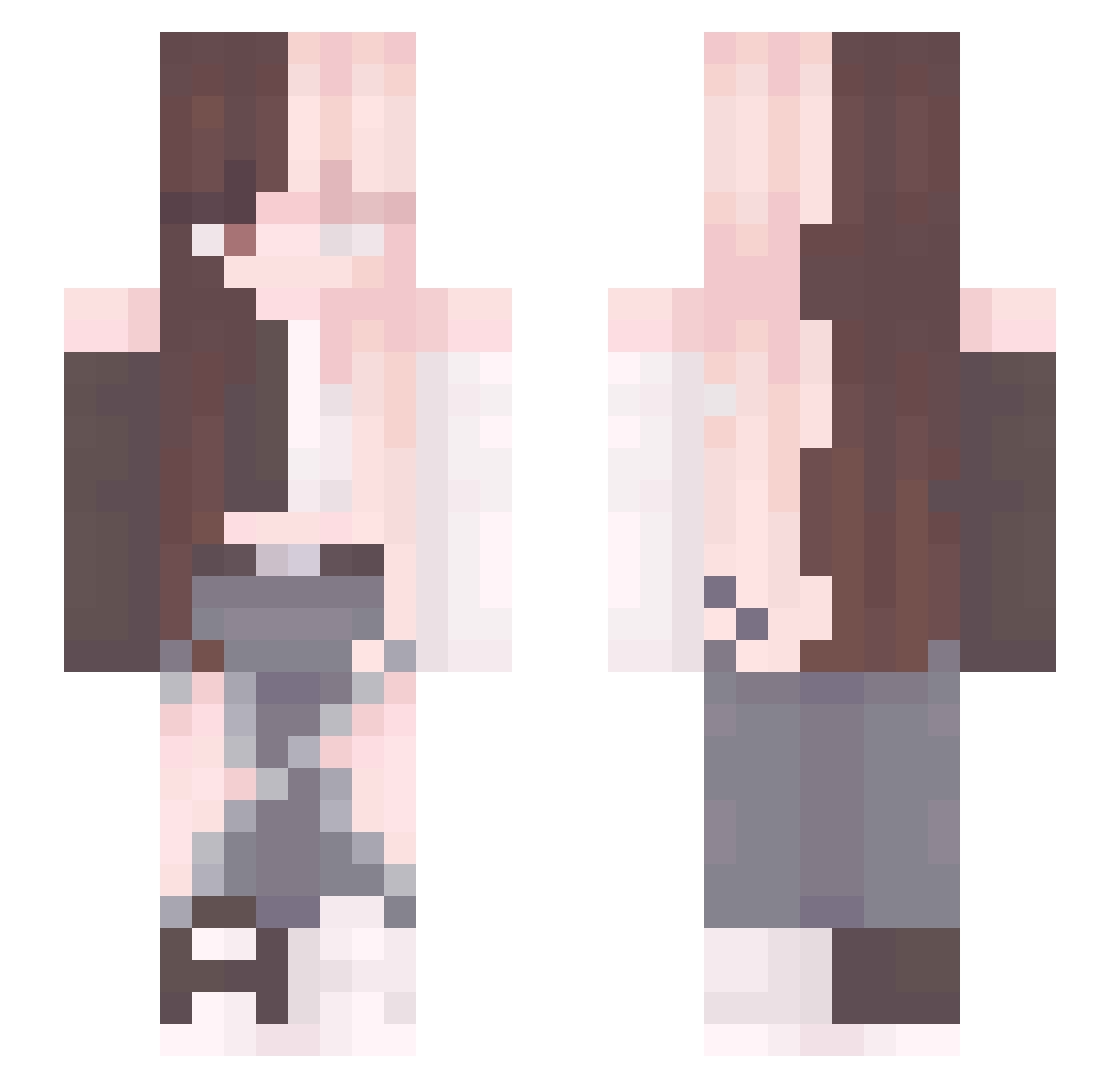 DieBallerIchHart Minecraft skin, front and back view