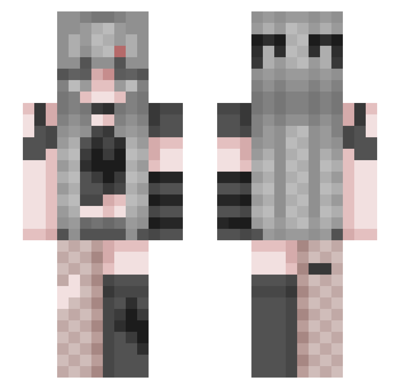 hugs_for_drags Minecraft skin, front and back view