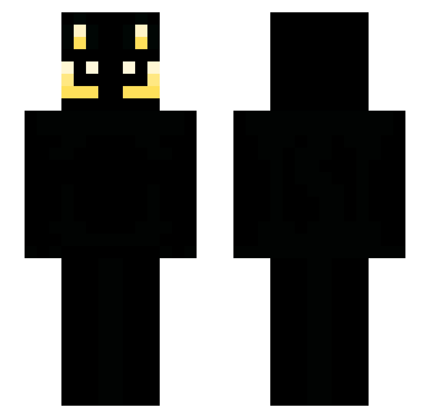 forkiav Minecraft skin, front and back view