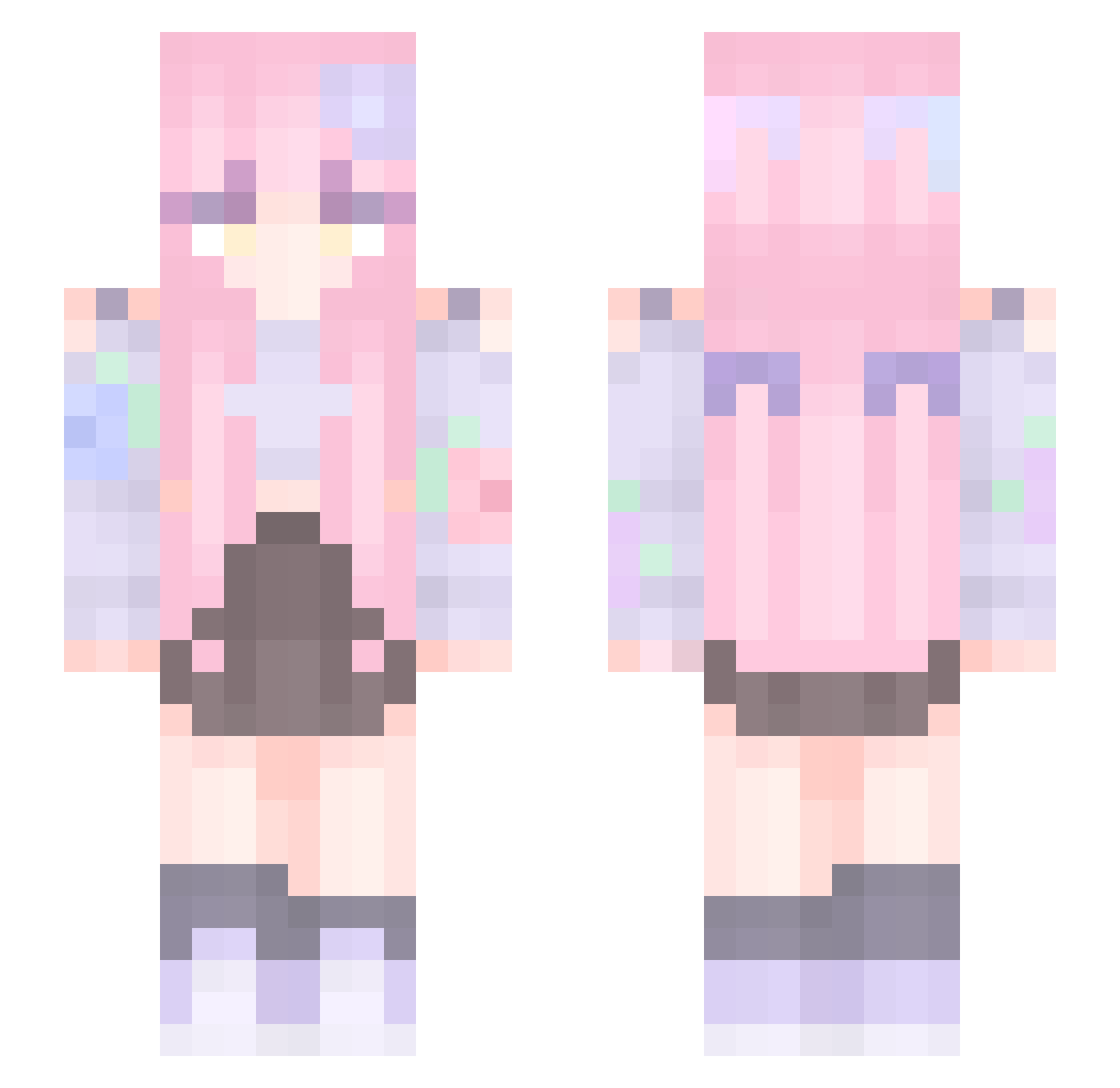 Vipin_ Minecraft skin, front and back view