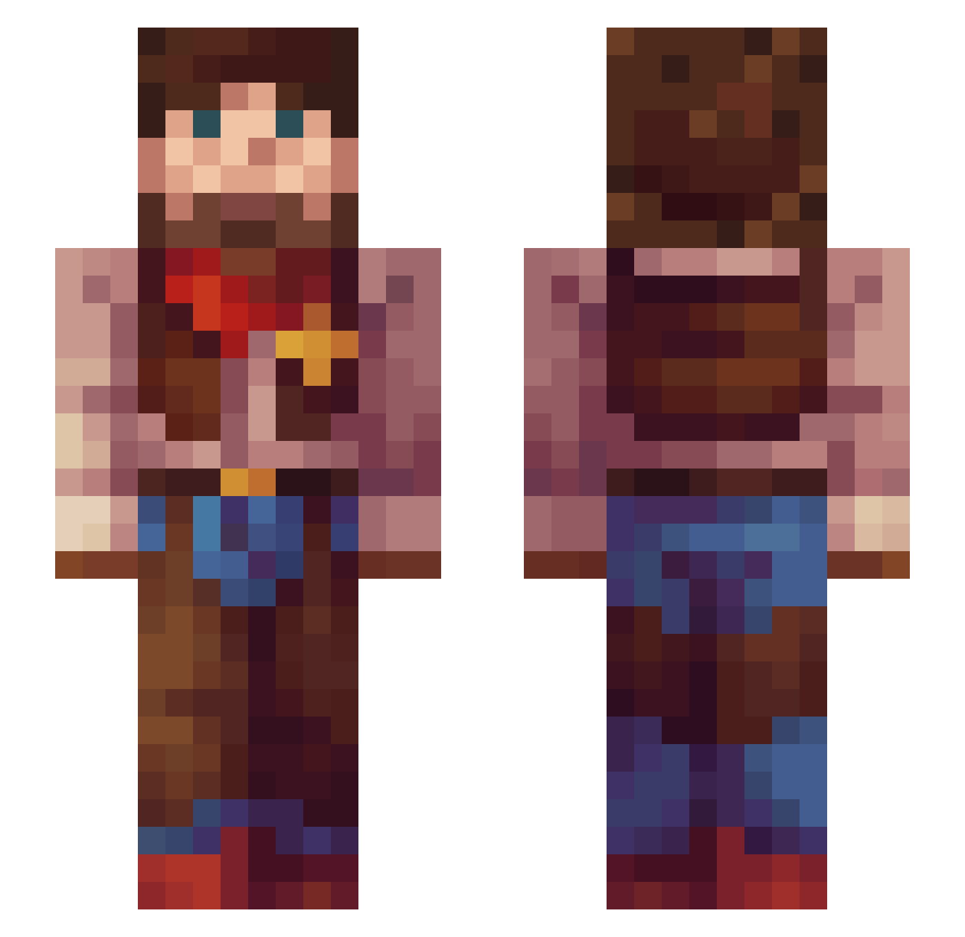 cswinton Minecraft skin, front and back view