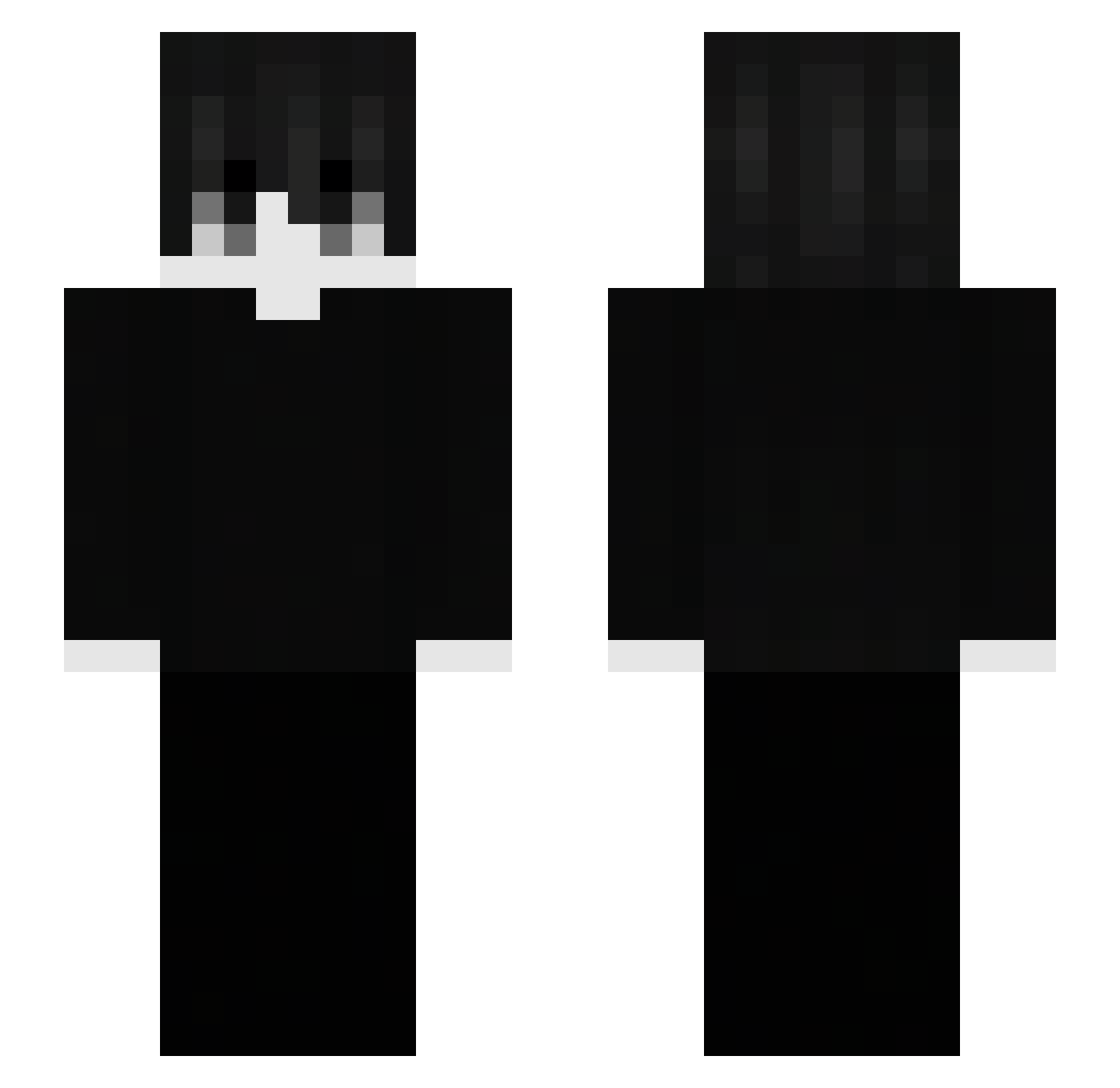 reutz Minecraft skin, front and back view