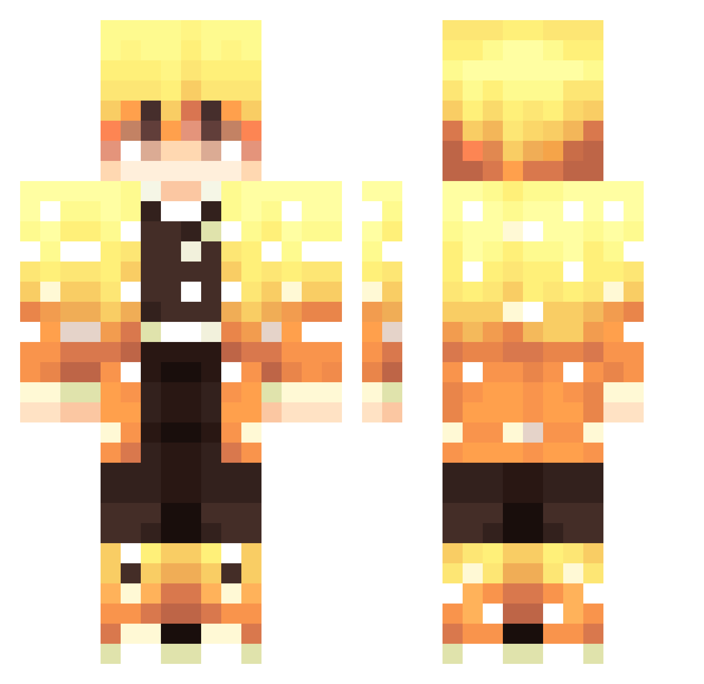 pangwan_mc Minecraft skin, front and back view
