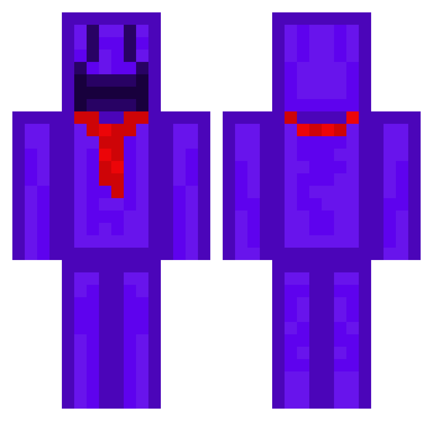 BurgTheFirst Minecraft skin, front and back view