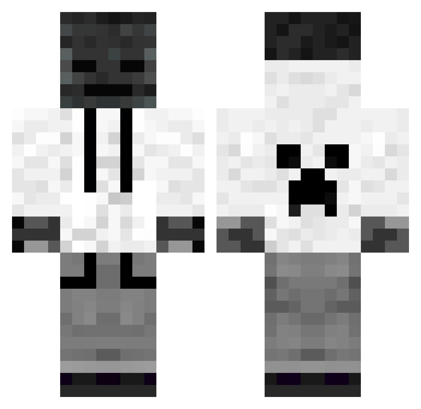 BarryCalos Minecraft skin, front and back view