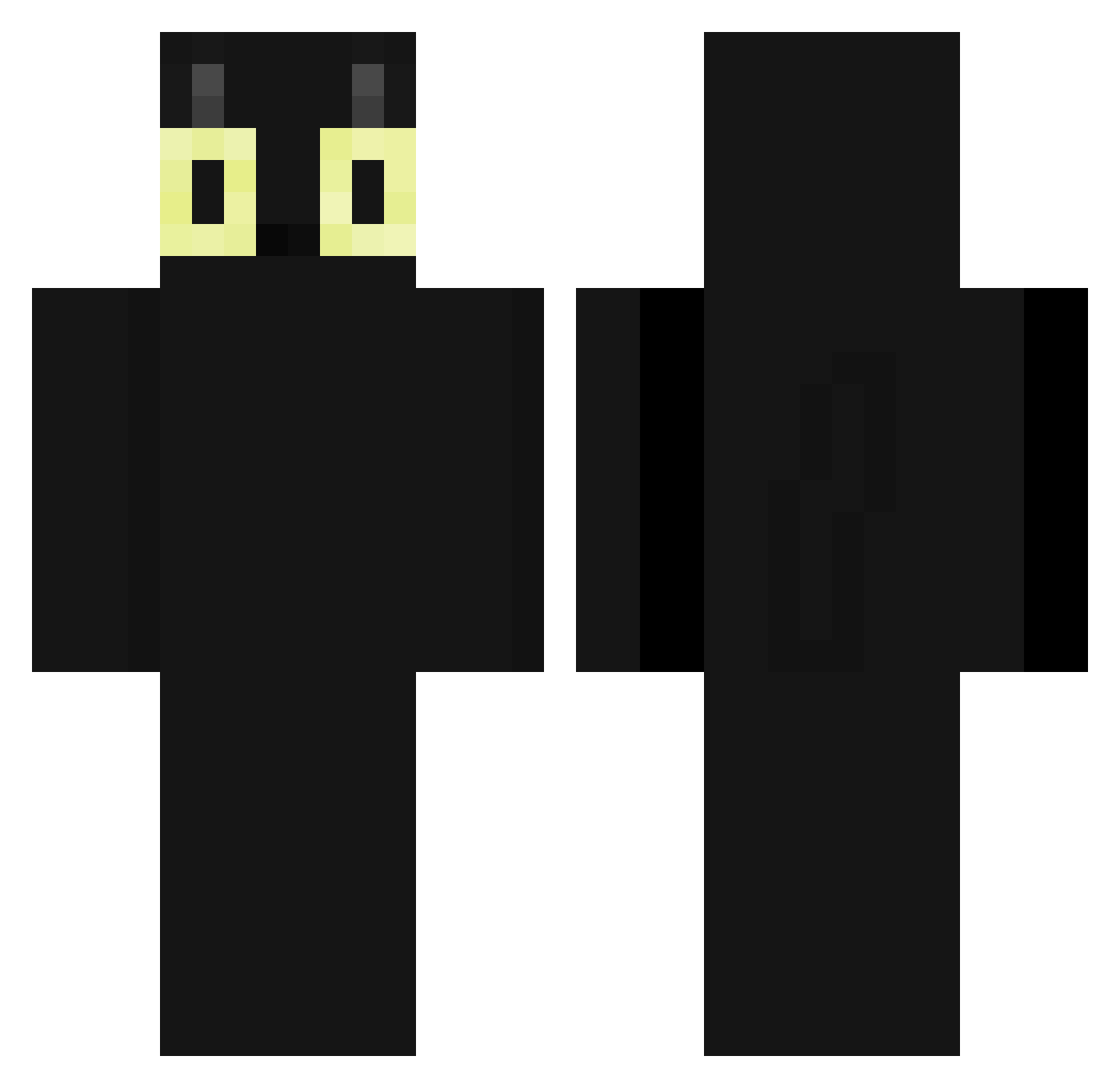 Lucasleyn Minecraft skin, front and back view