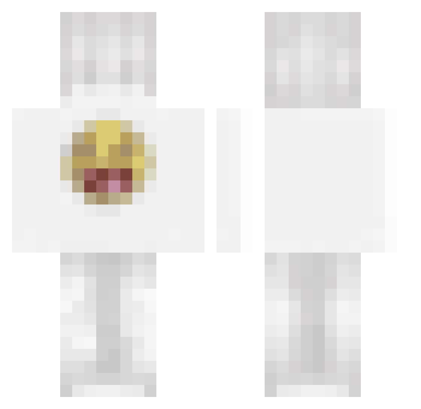 hahaxx127 Minecraft skin, front and back view