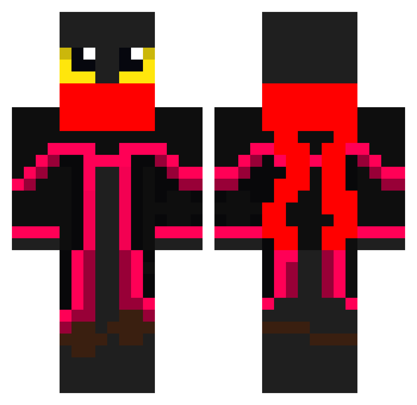SillY_i Minecraft skin, front and back view