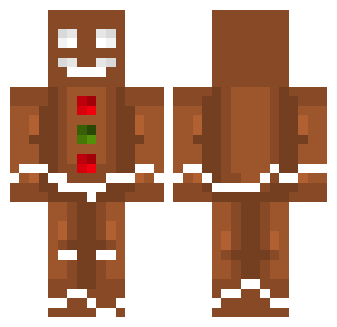 J4ck2009 Minecraft skin, front and back view
