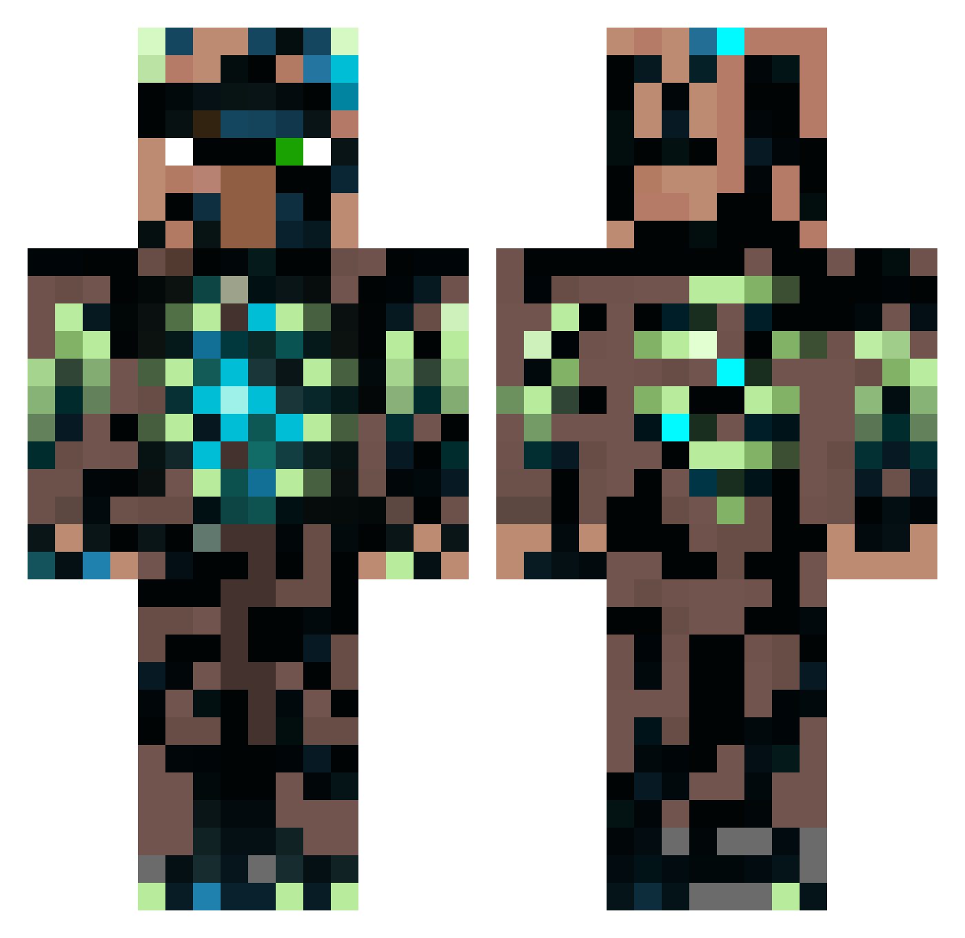 hayato09082014 Minecraft skin, front and back view