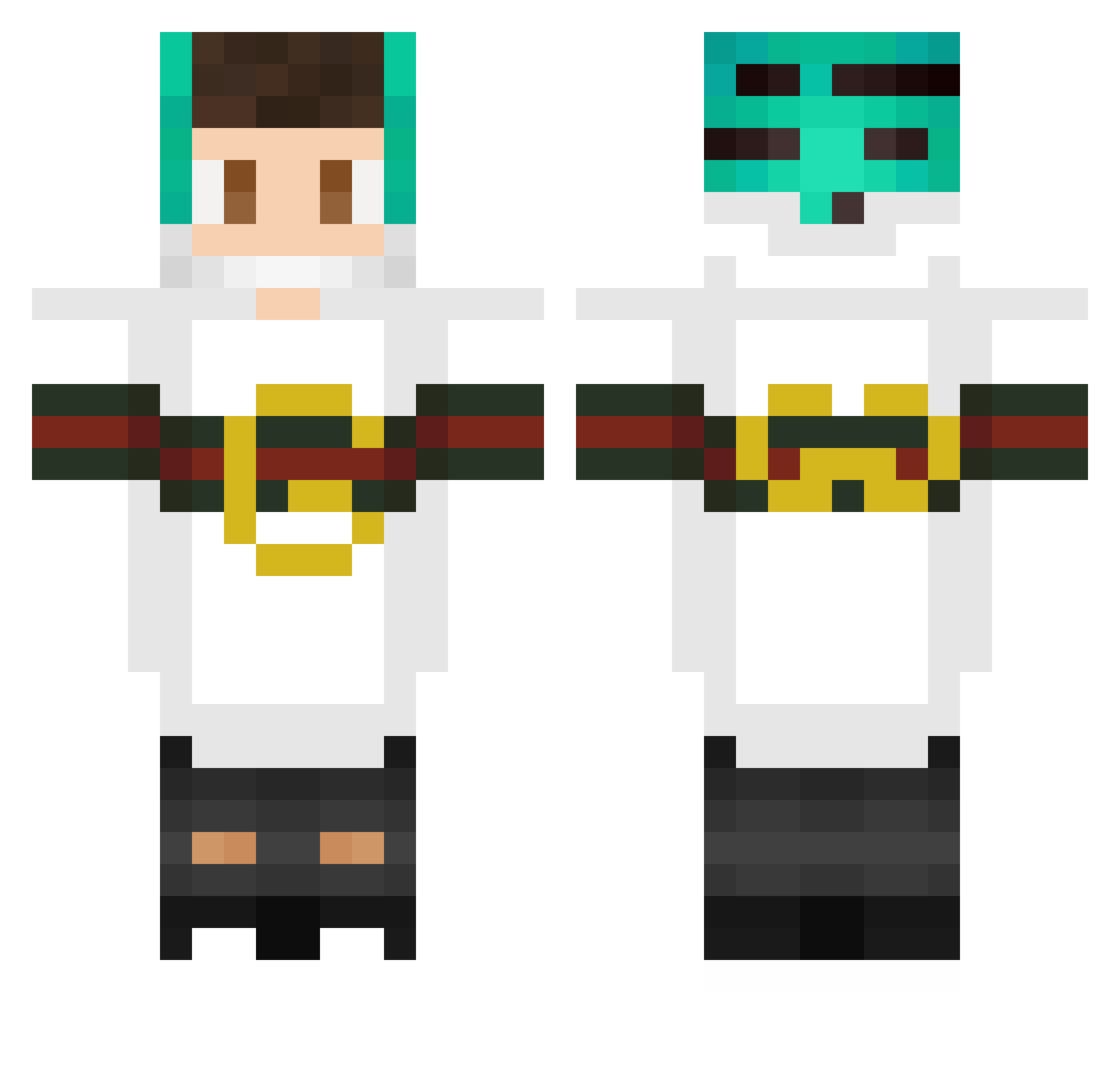 ByItsNano Minecraft skin, front and back view