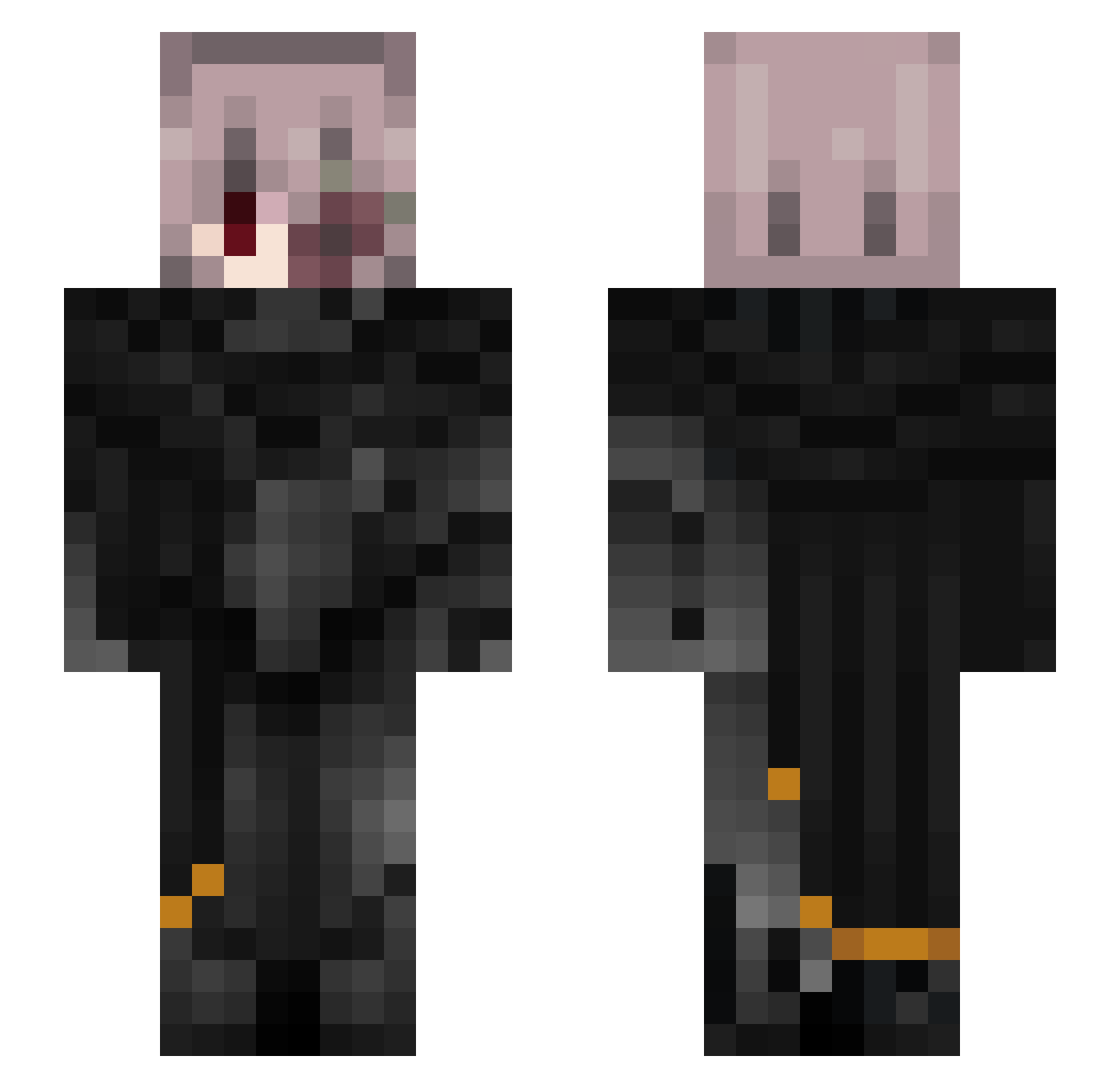 JohnyKotynk Minecraft skin, front and back view