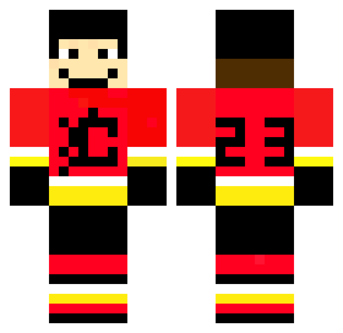 noemis129 Minecraft skin, front and back view