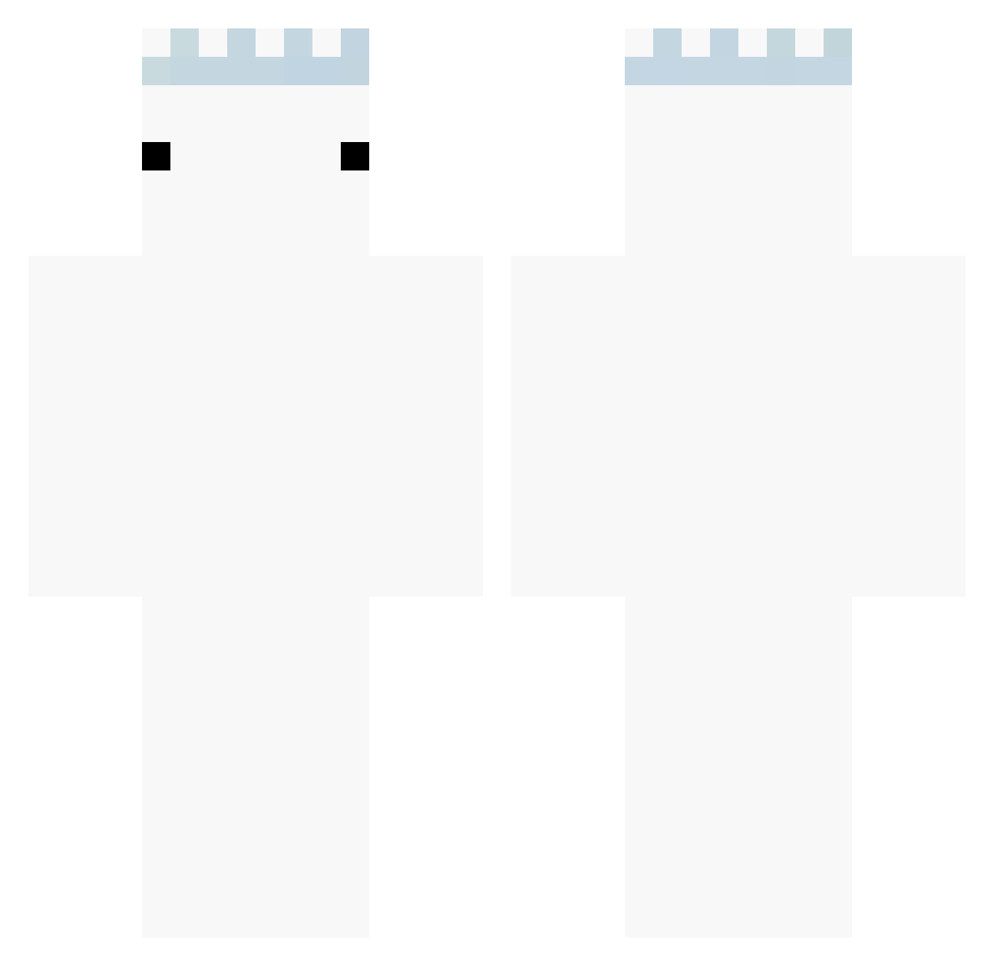 ItzMalon Minecraft skin, front and back view