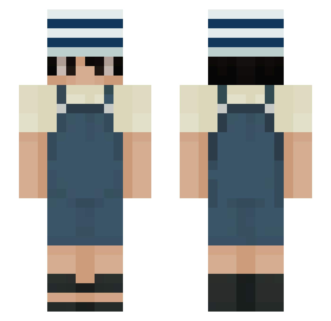 elvde - striped hat Minecraft skin