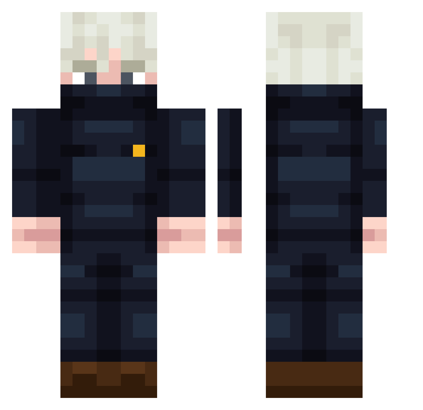 J4M350N Minecraft skin, front and back view