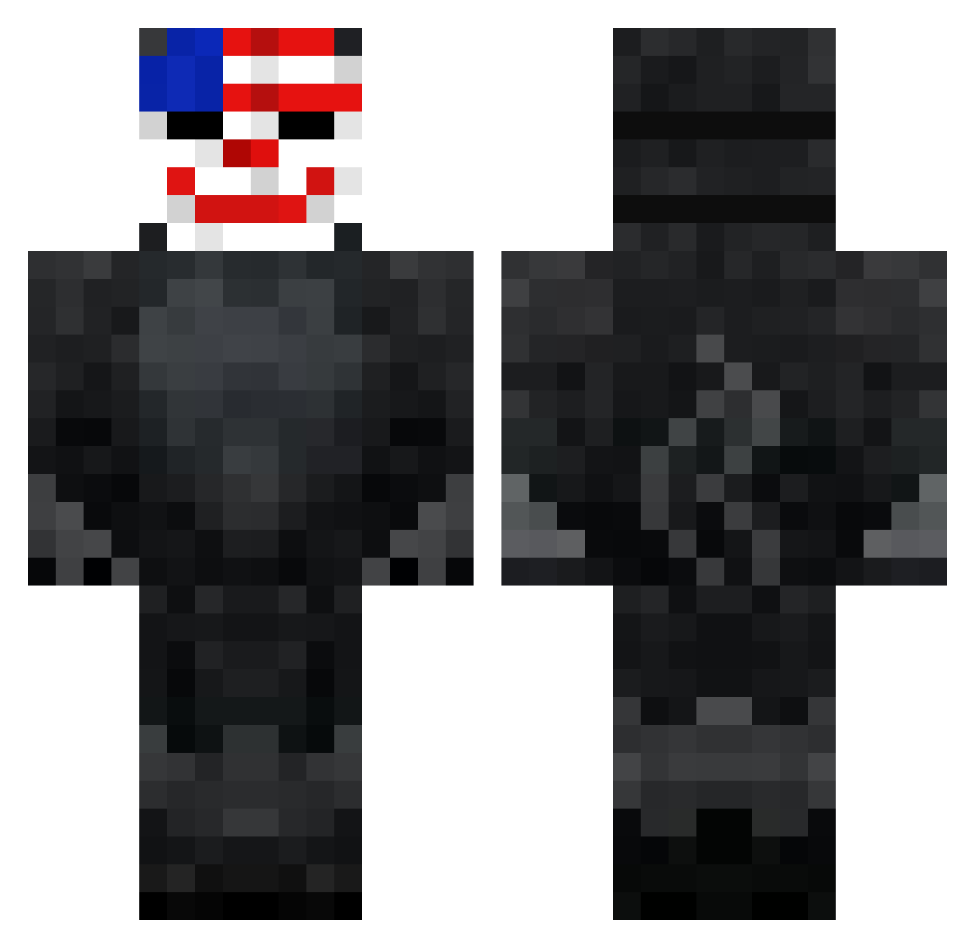 DreamerOfTheSun Minecraft skin, front and back view
