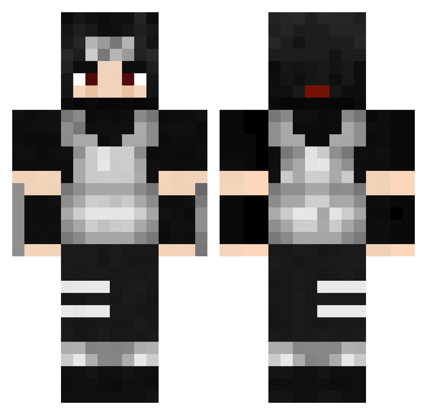 ZFeng Minecraft skin, front and back view