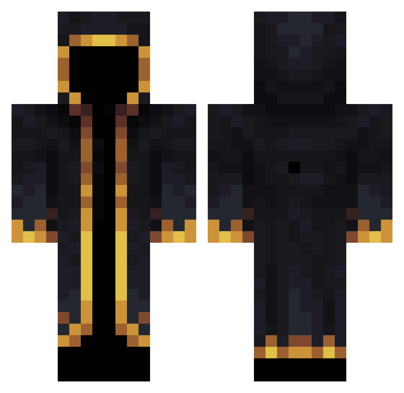 MaXzErO23 Minecraft skin, front and back view