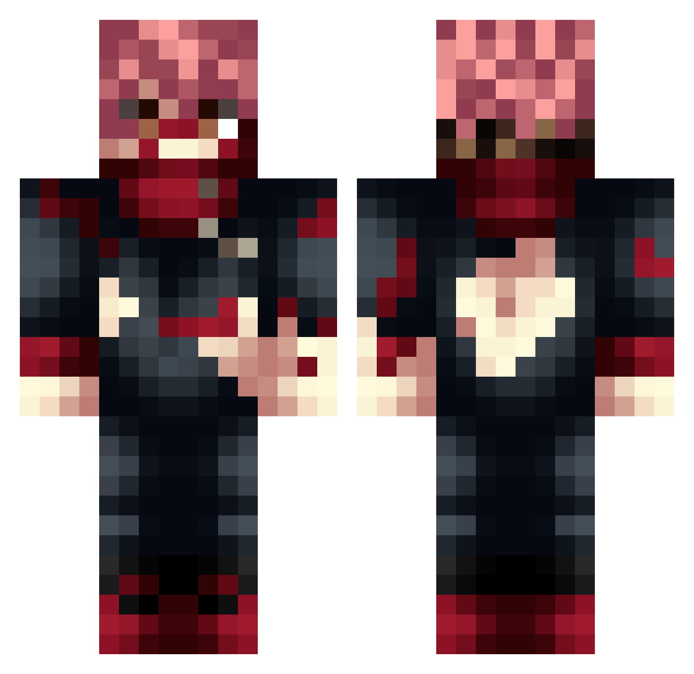 Integrity_Jar Minecraft skin, front and back view