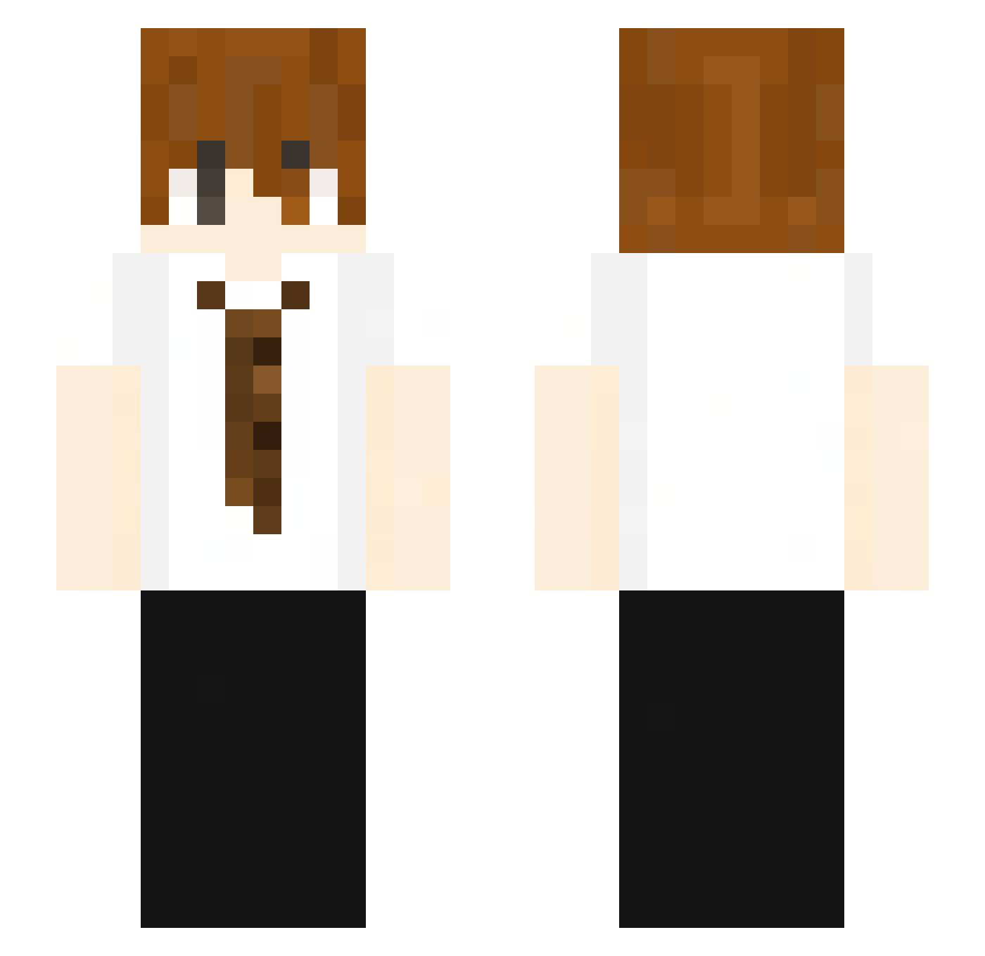 Itz_blitzzo Minecraft skin, front and back view