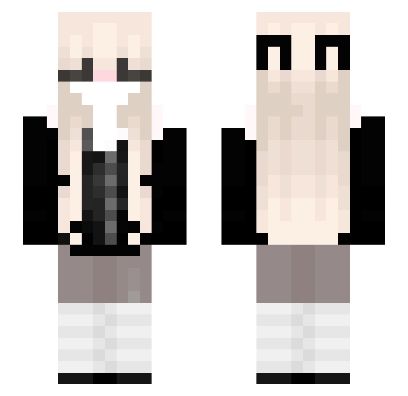 ppompuri Minecraft skin, front and back view