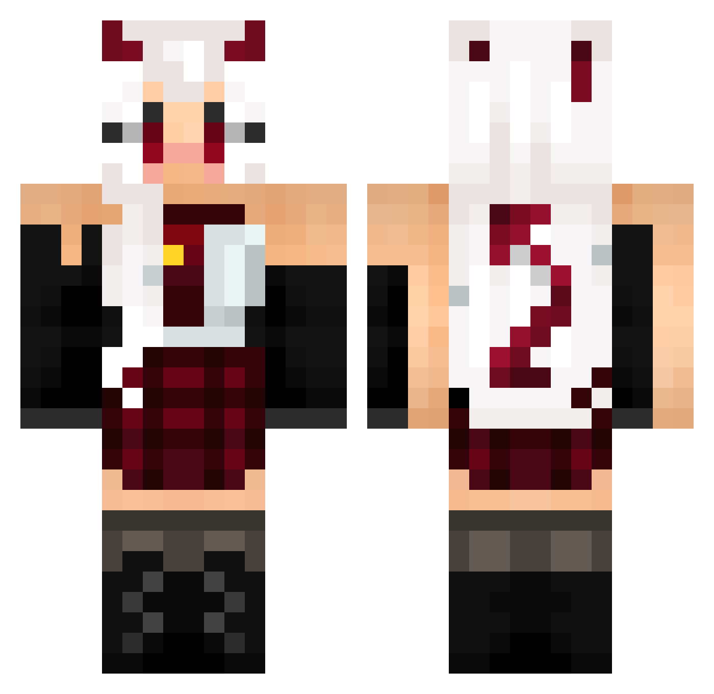 AnnaMaria Minecraft skin, front and back view