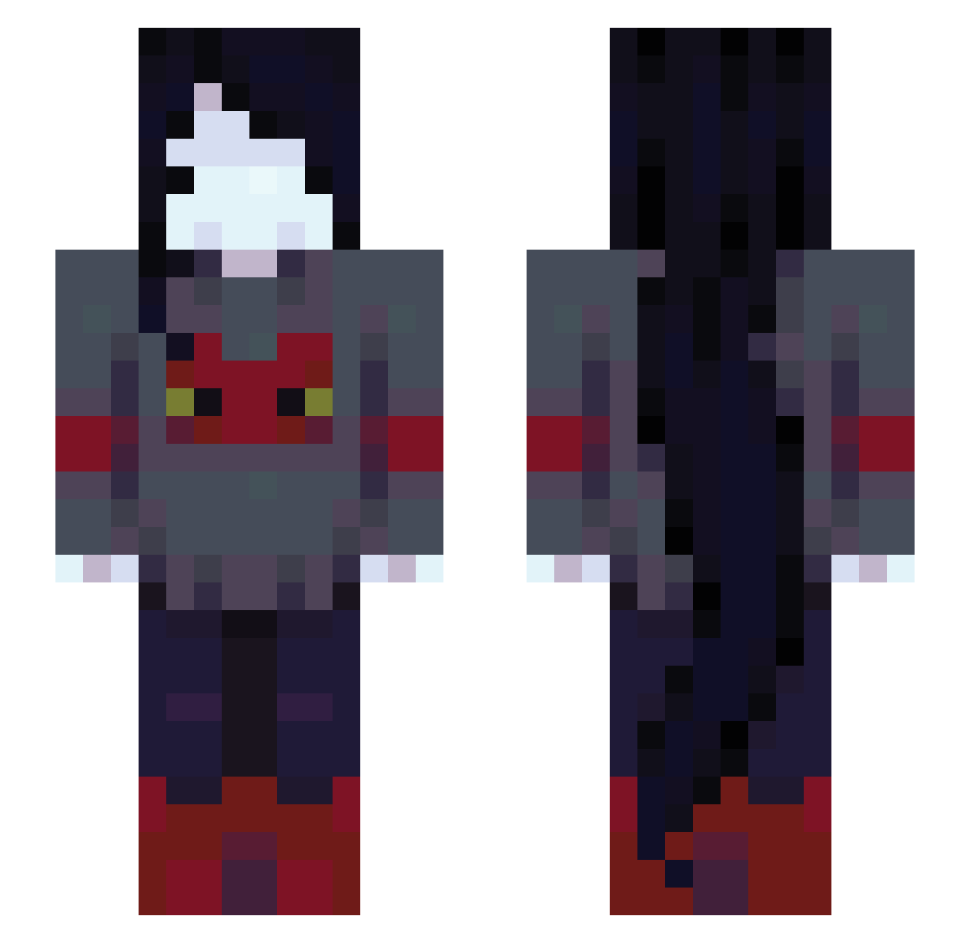 Lunaz__ Minecraft skin, front and back view