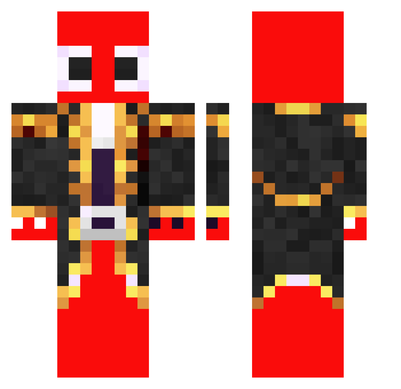 Apollo_kaka Minecraft skin, front and back view