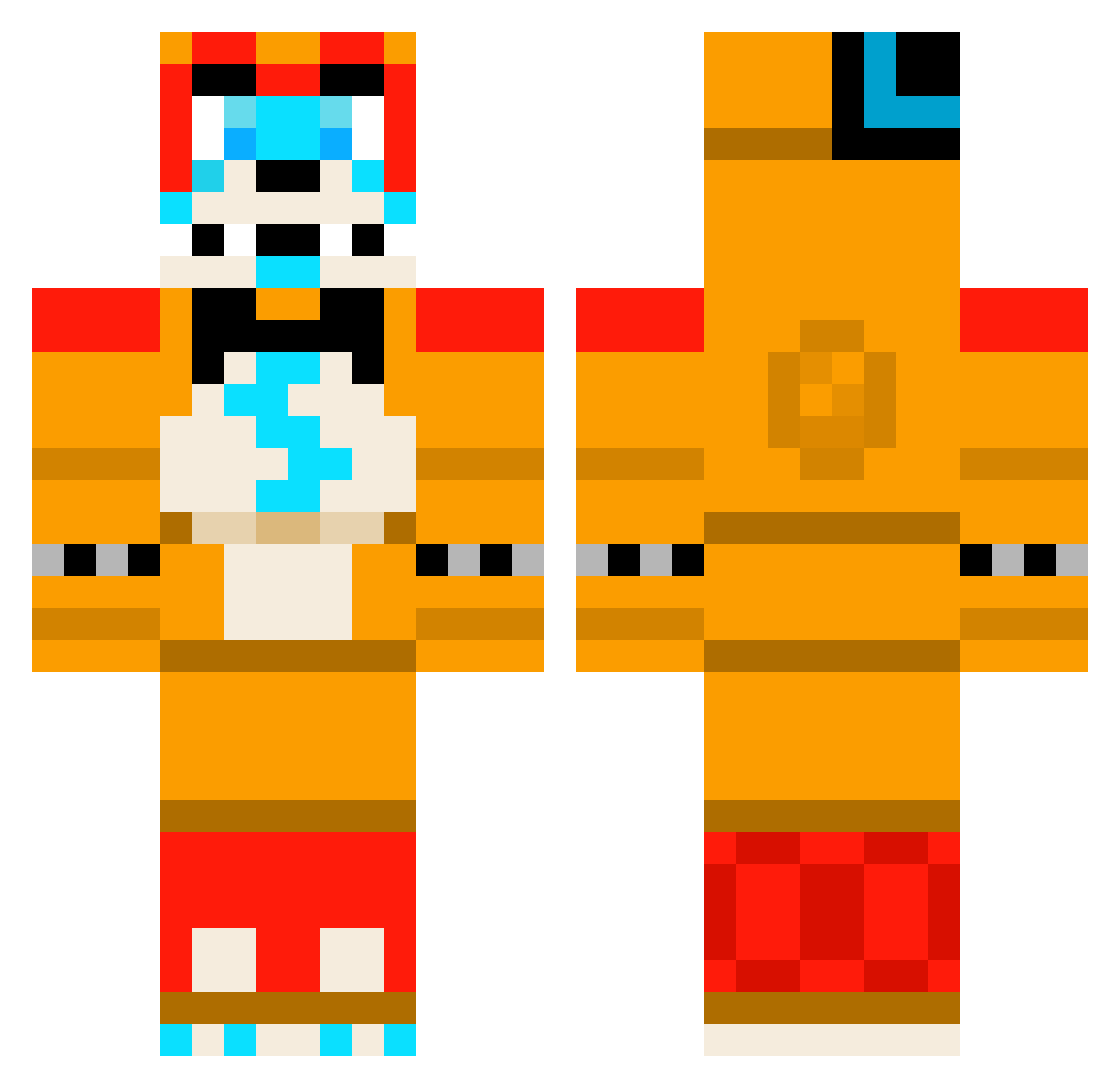 mydog_dawg23x3 Minecraft skin, front and back view