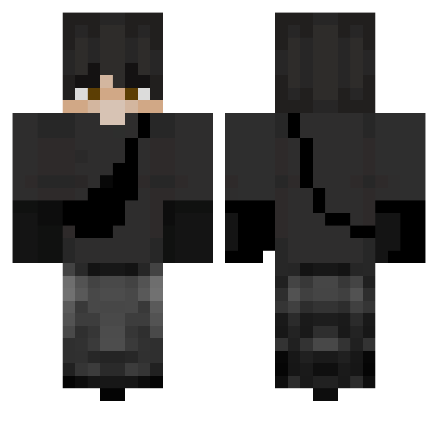 Lucas14069 Minecraft skin, front and back view
