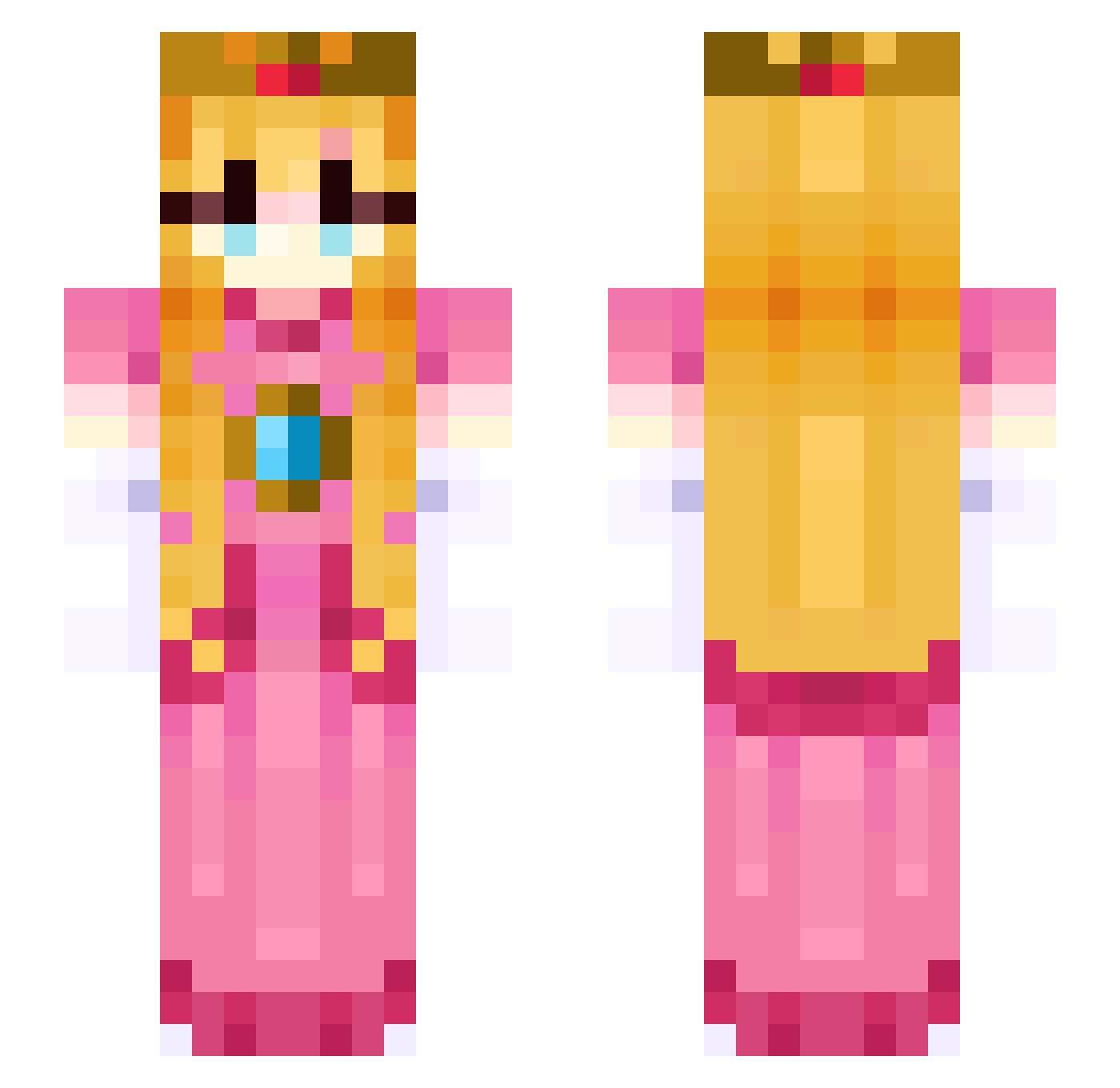 mimimaus08 Minecraft skin, front and back view