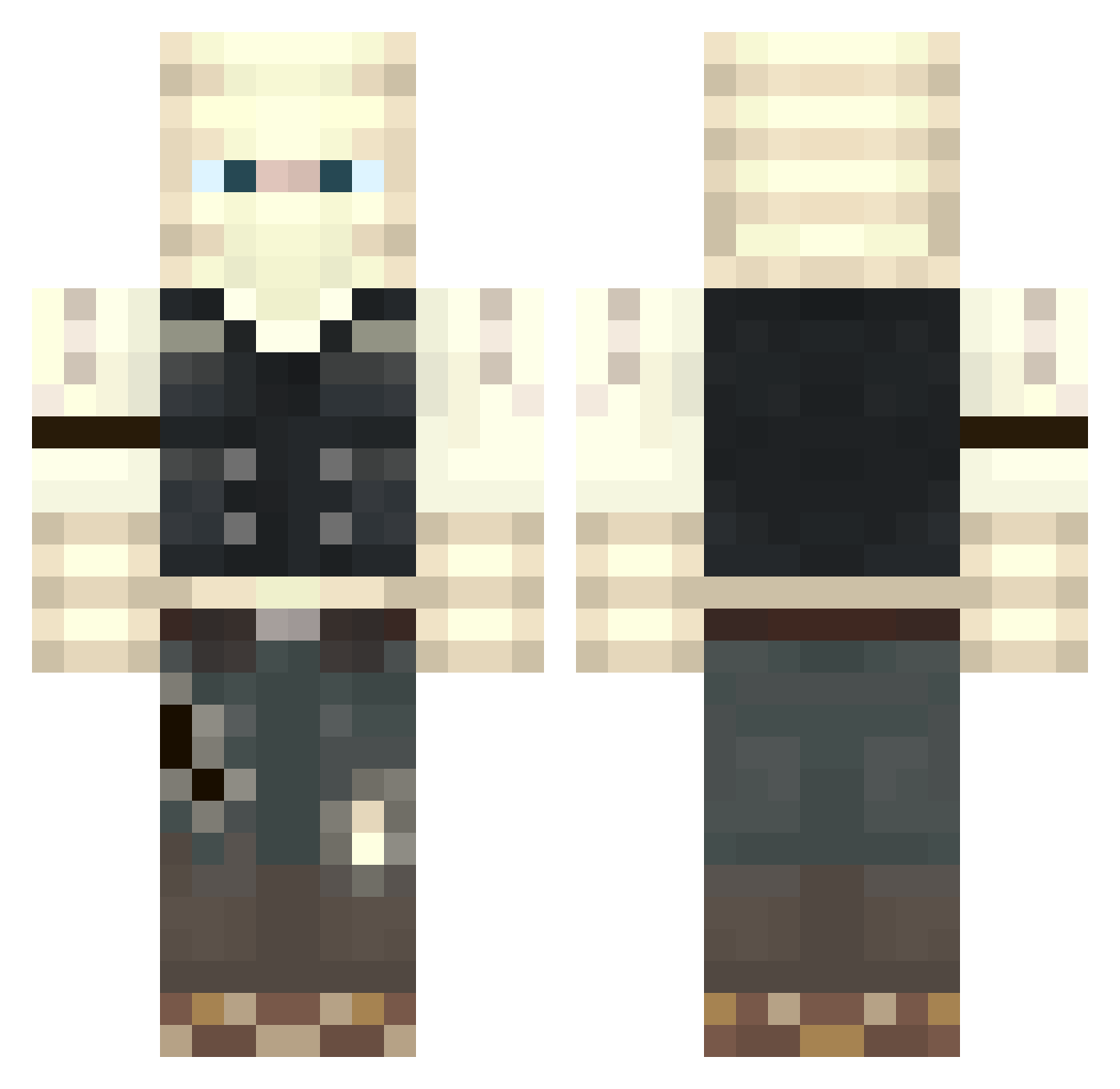 DagDa2nd Minecraft skin, front and back view