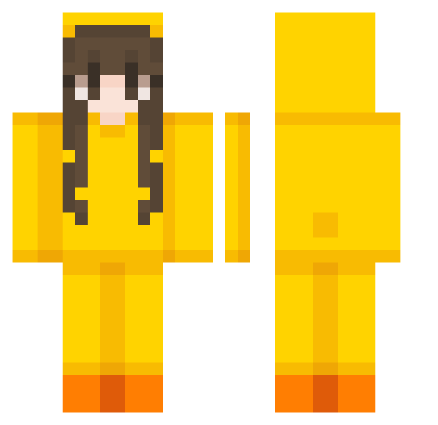 PinguimDeusss Minecraft skin, front and back view