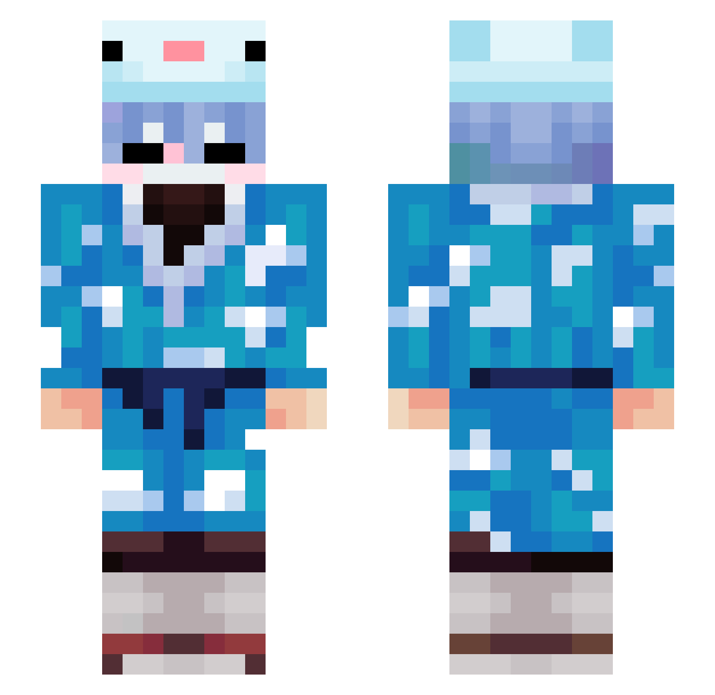 _gganh_ Minecraft skin, front and back view