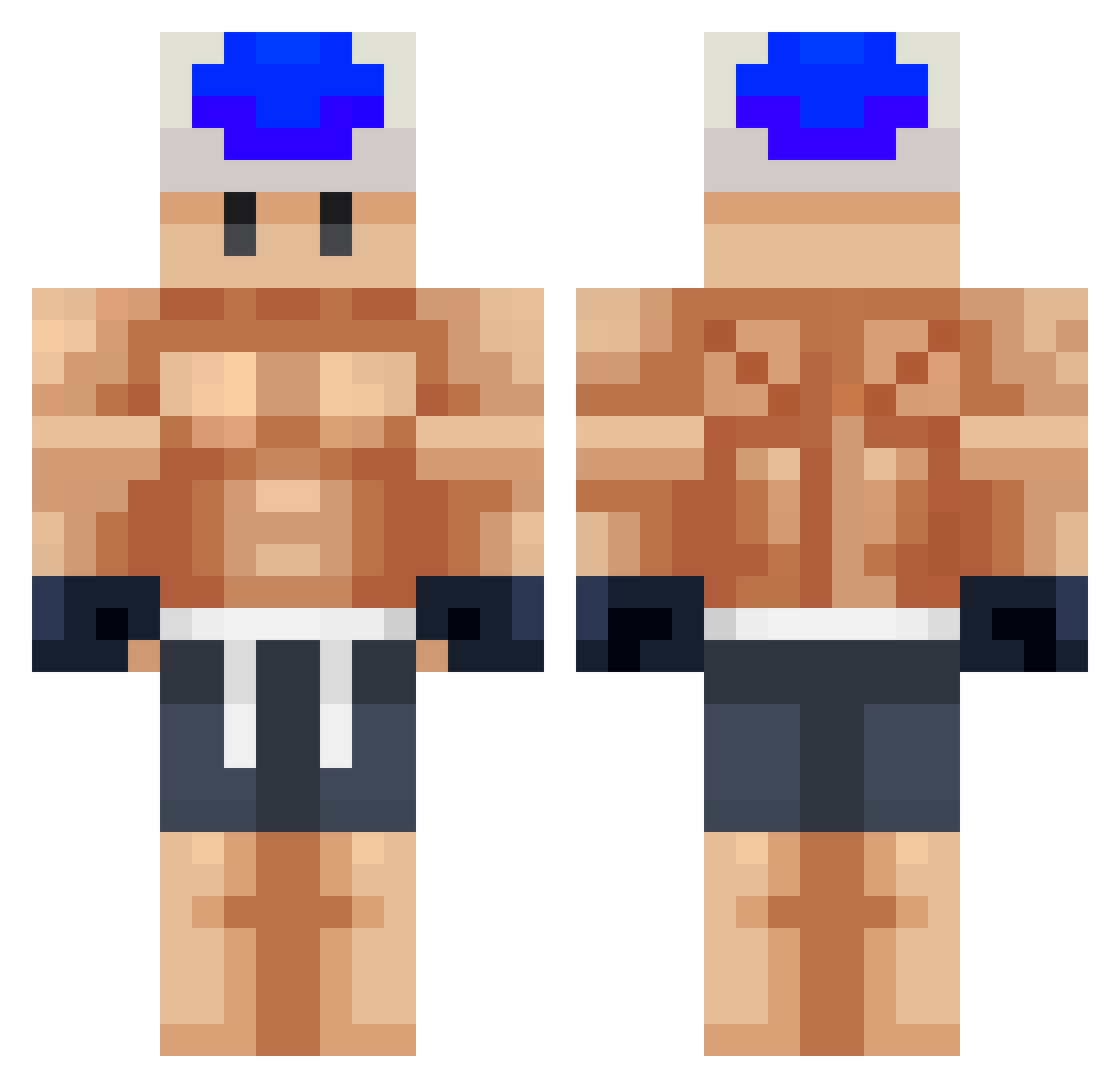 Stinky_Fish Minecraft skin, front and back view