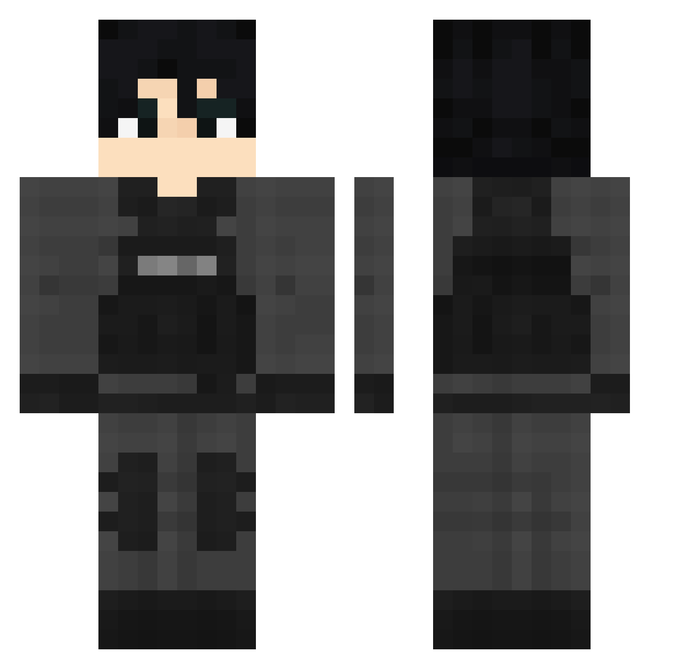 SWATJAPAN Minecraft skin, front and back view