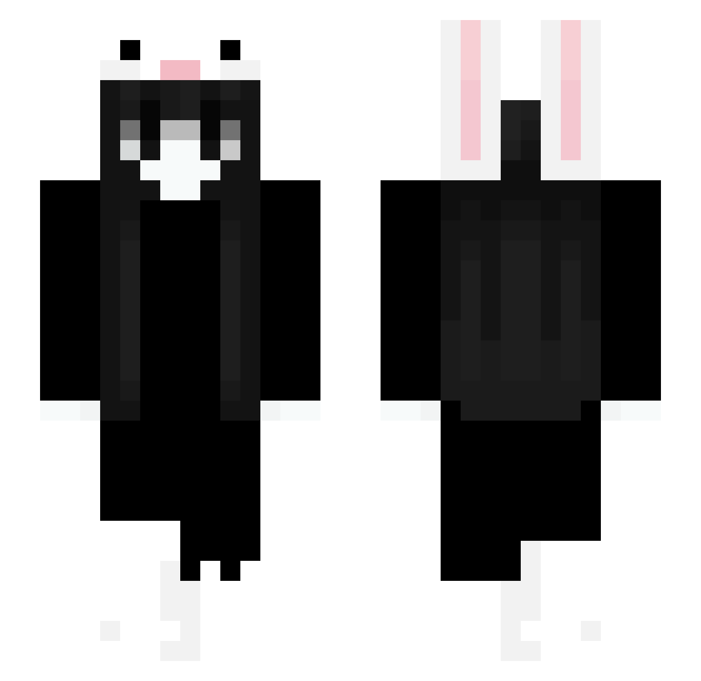 chearyeong Minecraft skin, front and back view