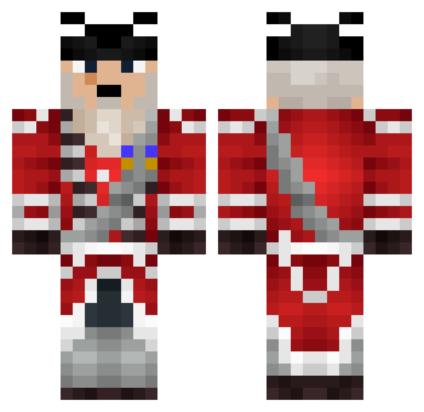 Epicish_Gamer Minecraft skin, front and back view