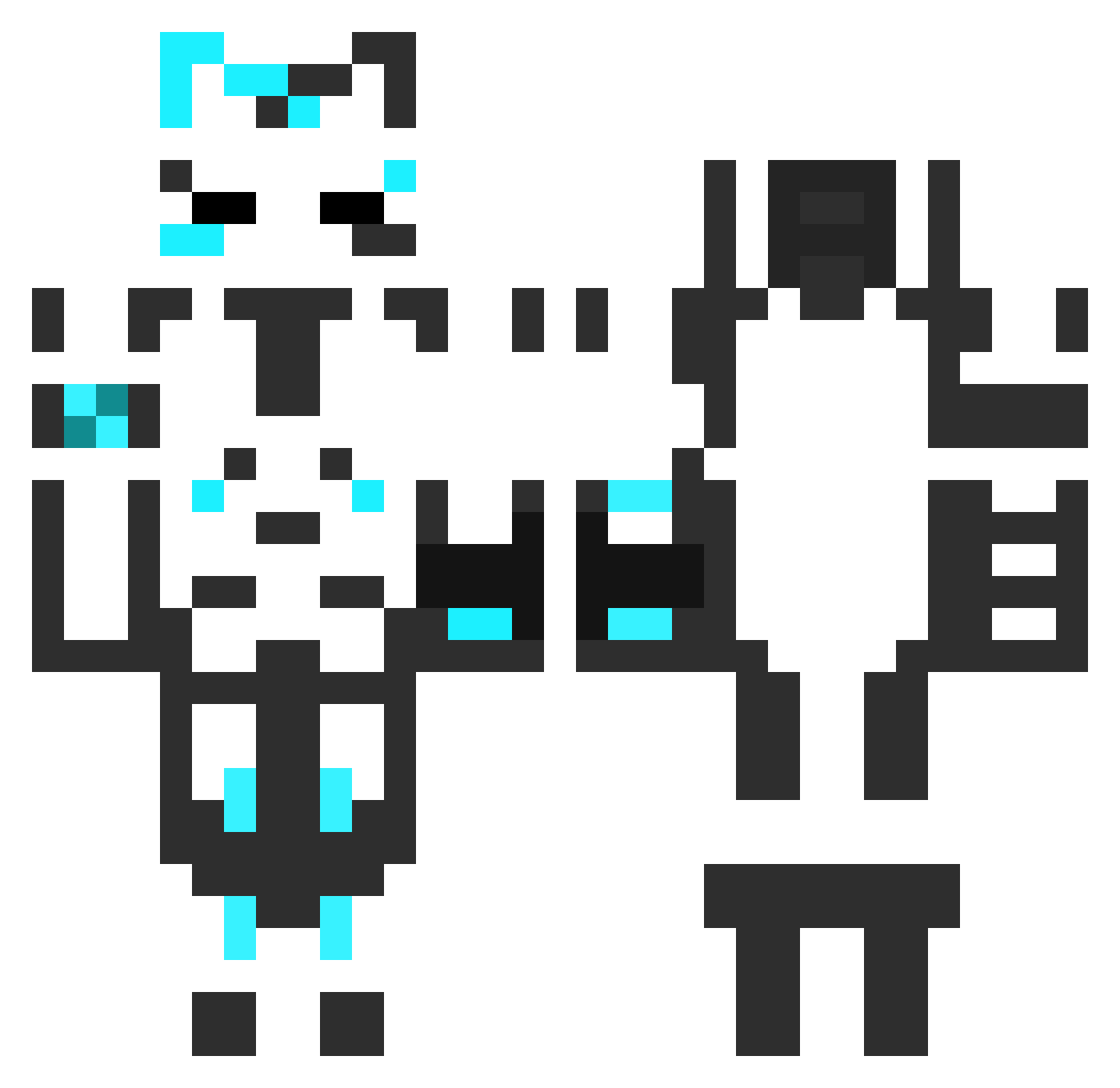 Faded_King Minecraft skin, front and back view
