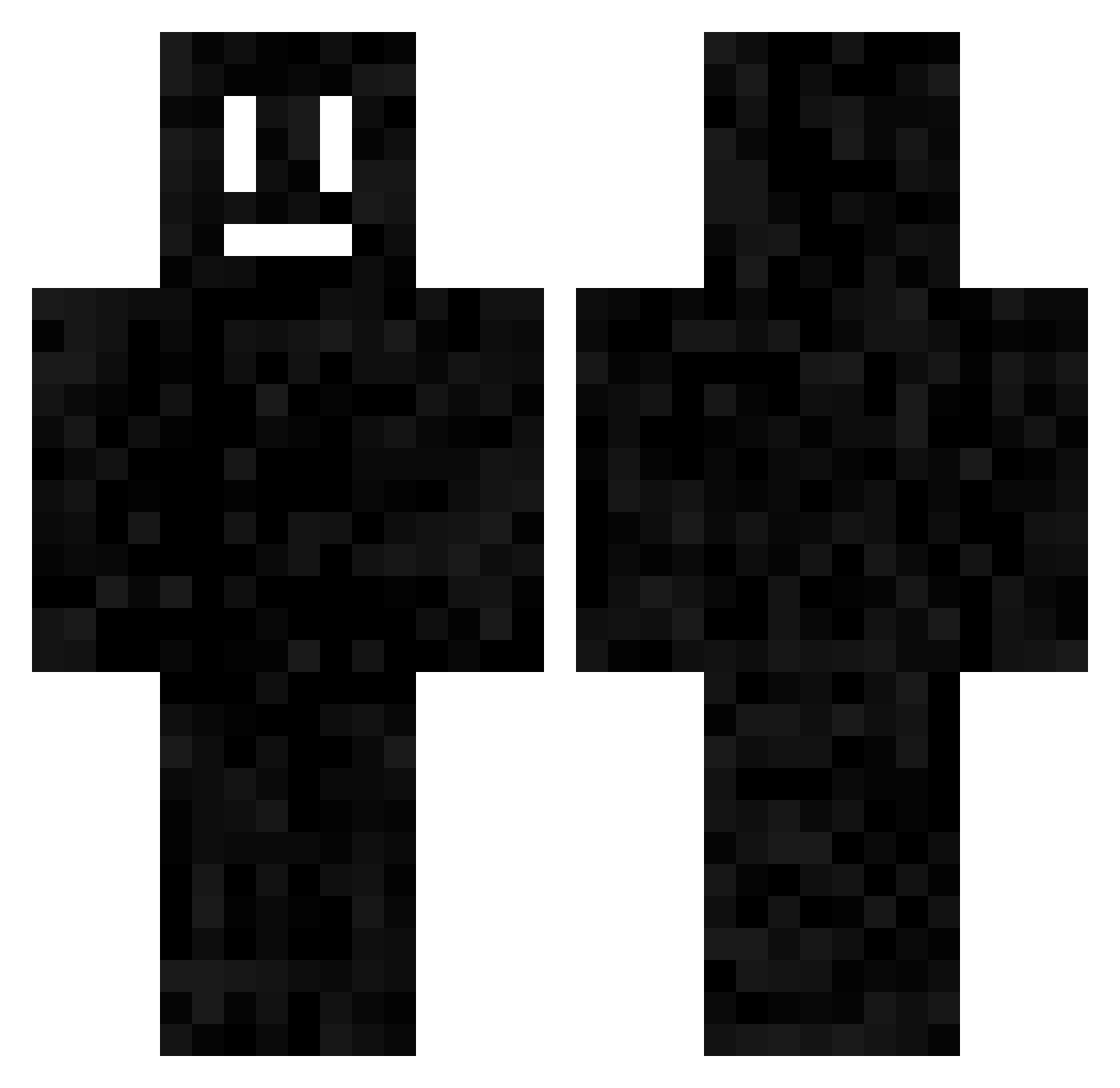 Prestoonb Minecraft skin, front and back view